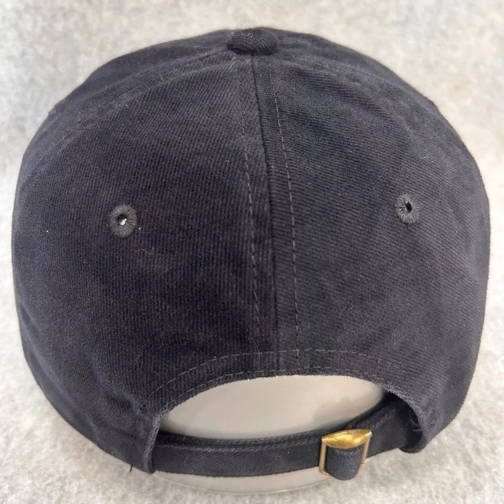 Des Moines Union Railroad Mens Black Sportsman Hat Adjustable Cotton OSFM